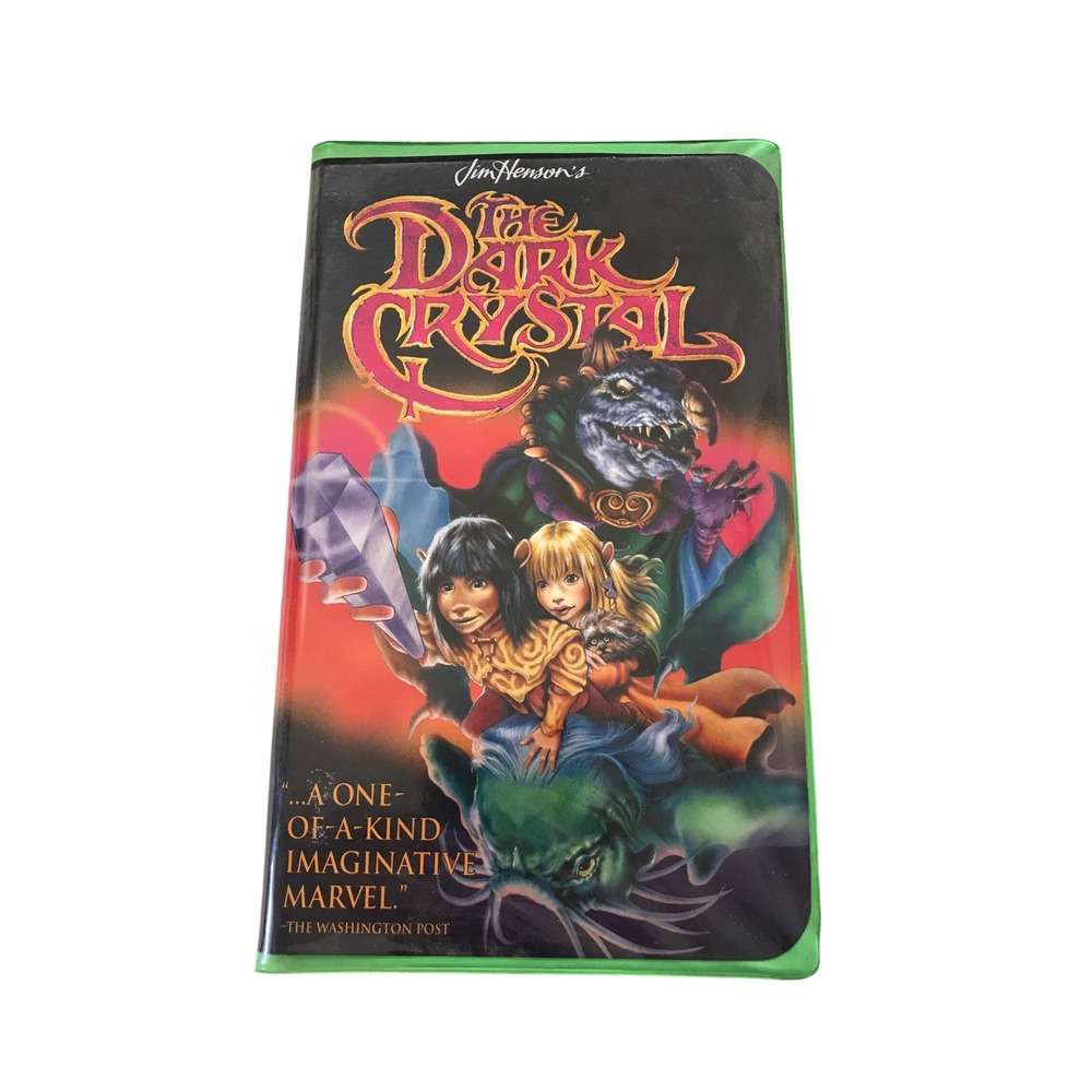 The Dark Crystal VHS Jim Henson Video Green Clamshell 1994 Fantasy Movie PG